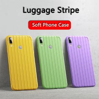 Ốp Điện Thoại Silicon Mềm Vân Vali Cho Huawei Y9 2018 2019 Y9 Prime 2019