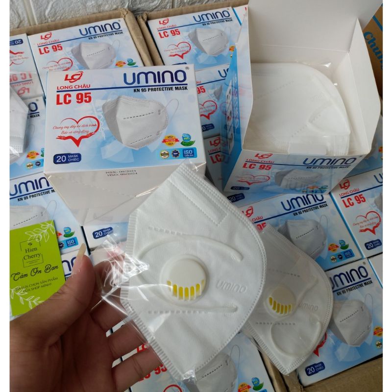 (17k=10c) KHẨU TRANG CHUYÊN DỤNG  N95 KHÁNG KHUẨN UNMO CÓ VAN THỞ. KHẨU TRANG DÀNH CHO NHÂN VIÊN Y TẾ