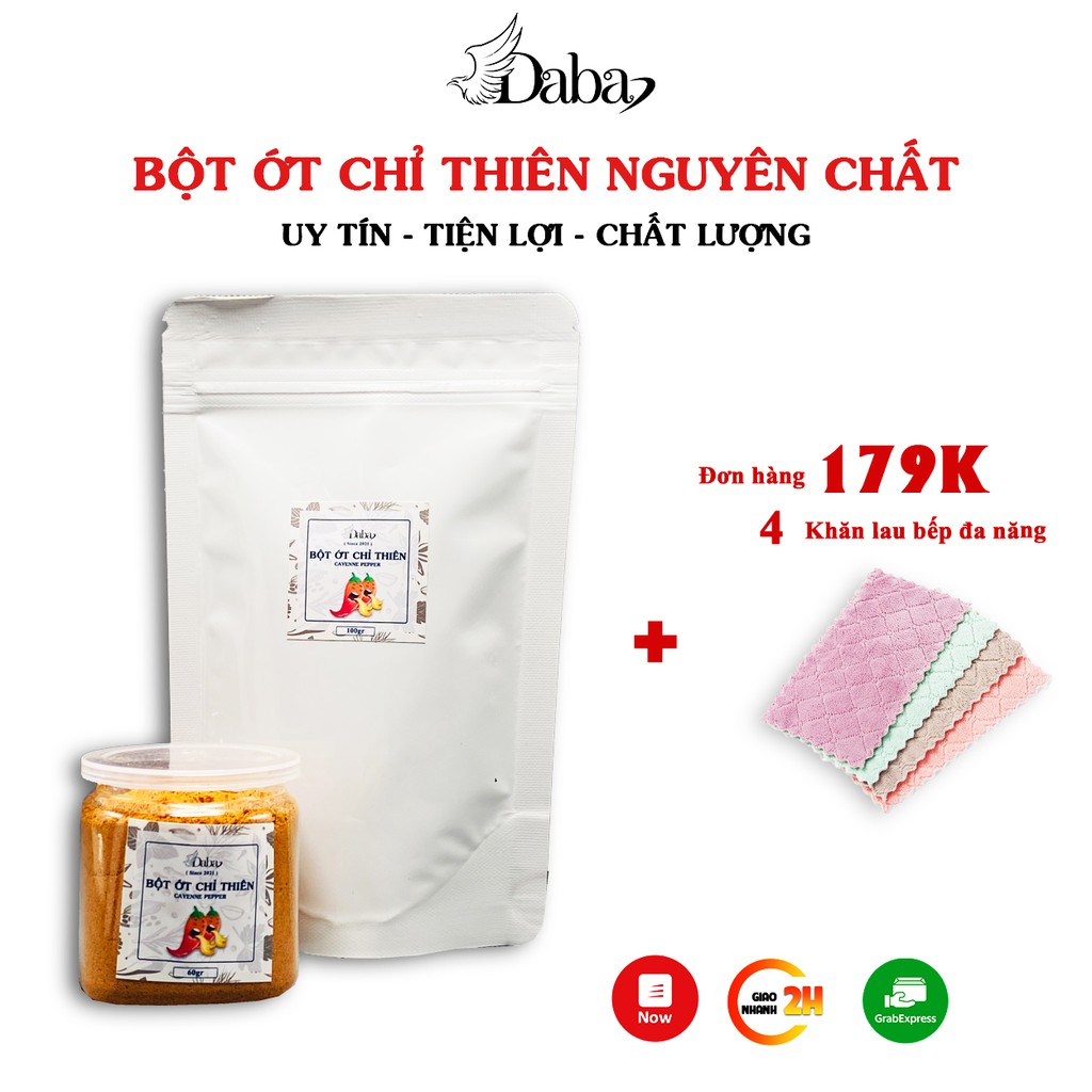 Cayenne Pepper - Bột Ớt Chỉ Thiên Daba  Gia vị cho chế biến thực phẩm,mì cay, ướp thịt, kho cá cay, Gia Vị healthy