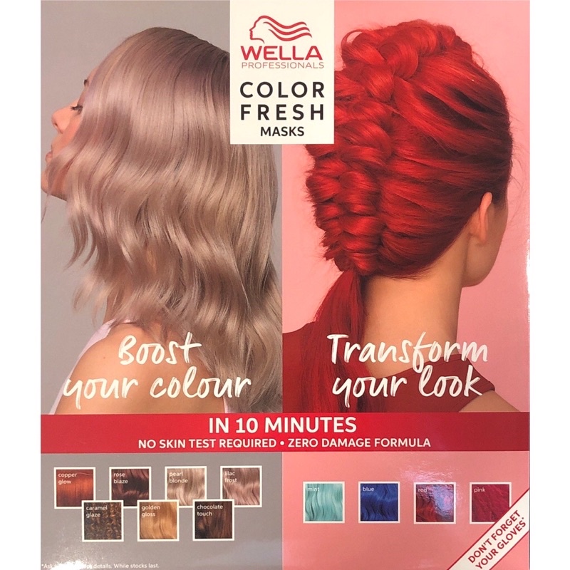 Mặt Nạ Dưỡng Bổ Sung Hạt Màu RED ( đỏ) WELLA Color Fresh Mask 150ml