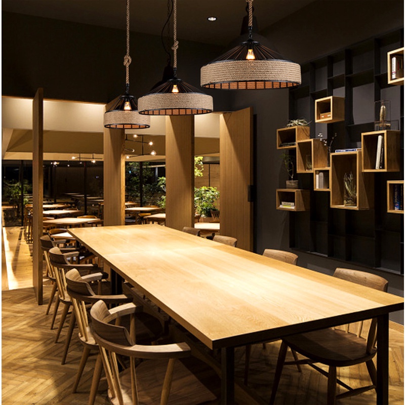 Đèn thả decor quấn thừng DC264