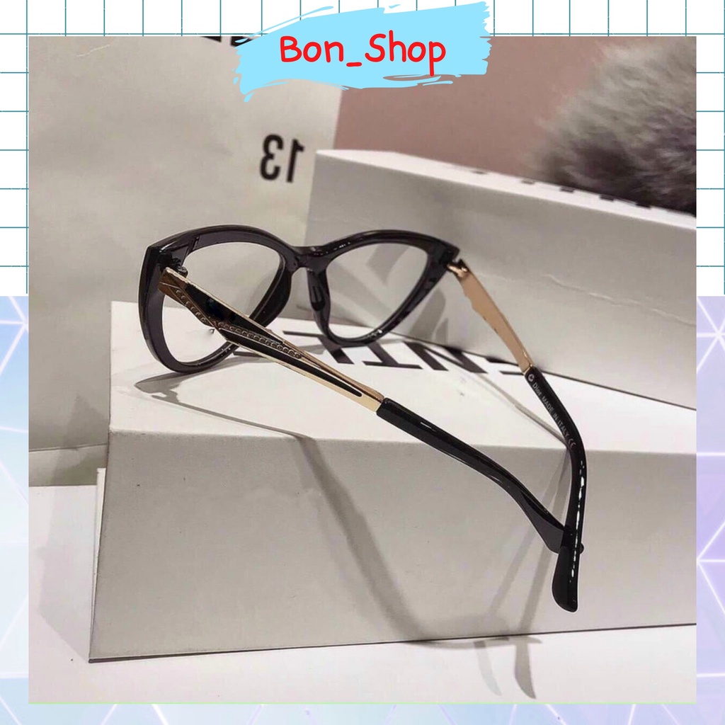 Gọng kính cận mắt mèo nữ Dio - Gọng kim loại 1505 _ Bon Shop