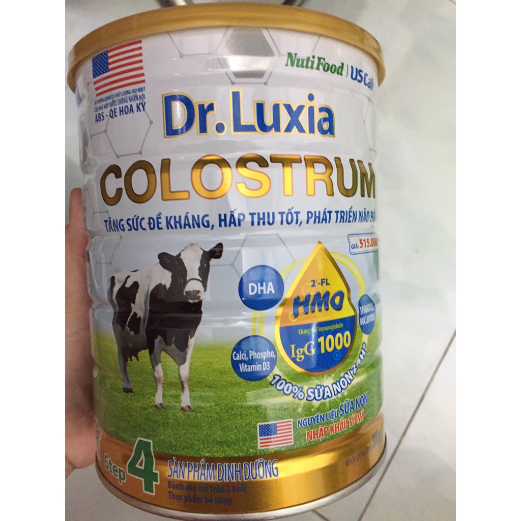 Sữa Dr.Luxia Colostrum Step1+2+3+4 lon 800g -Nutifood