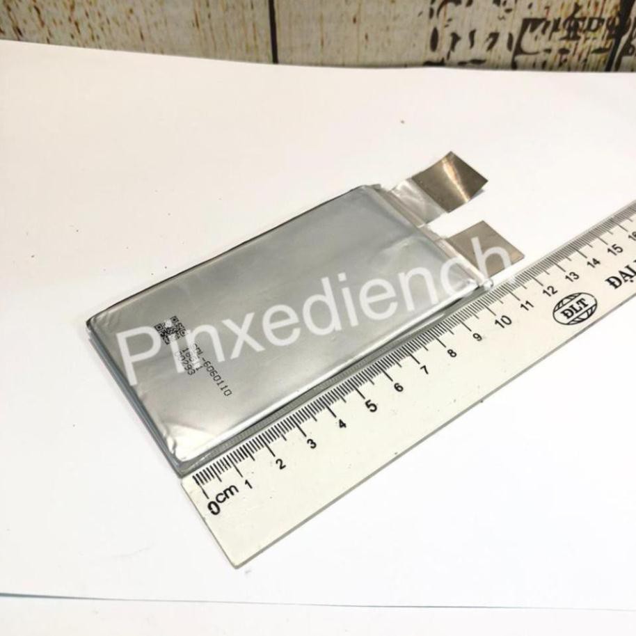 Pin lipo Polymer 3.7V 6060110 dung lượng 4000mAh xả 35C chuyên dùng cho các loại đồ chơi oto phóng điện, flycam