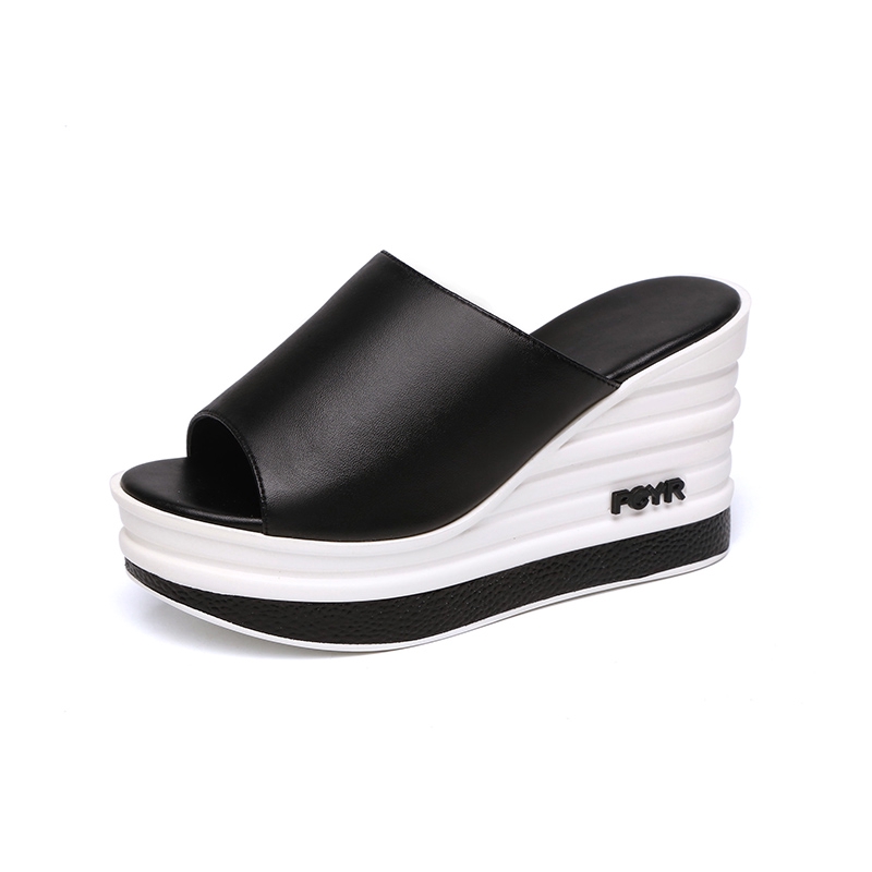 Giày Cao Gót Da Bò Đế Xuồng Hở Mũi Thời Trang Mùa Hè 2020 | BigBuy360 - bigbuy360.vn