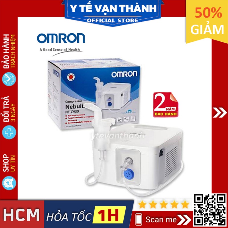 ✅ [Chính Hãng DKSH] Máy Xông Khí Dung Mũi Họng: Omron NE-C900 -VT0538