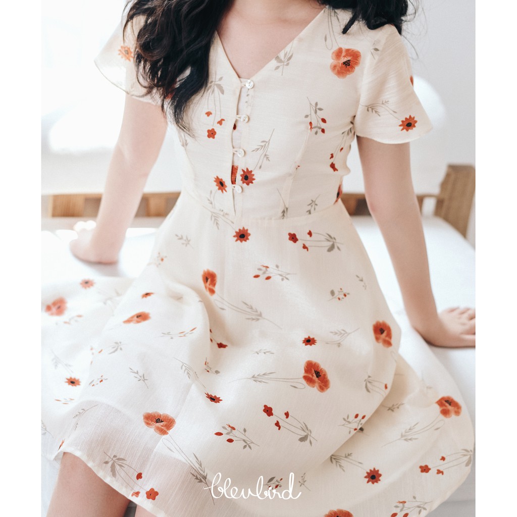 BLEUBIRD Đầm tơ nhũ Kyo Dress