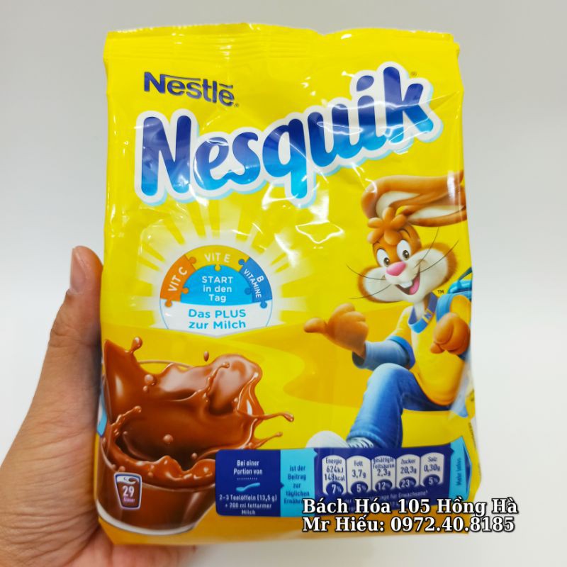 [T10/2021] Cacao Nesquik Đức túi 400g