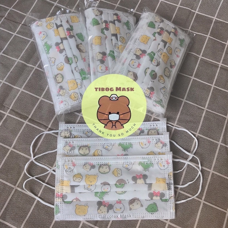 Khẩu trang Garcotex hoạ tiết đáng yêu,4 lớp cao cấp ❤️