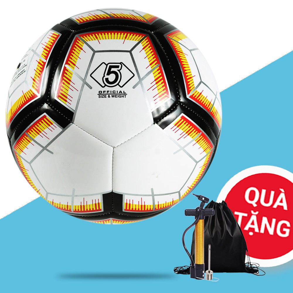 Quả bóng đá NHA số 5 - Bóng chính hãng - Tặng bơm + Balo rút + Kim bơm + Túi lưới - Bảo hành 1 tháng