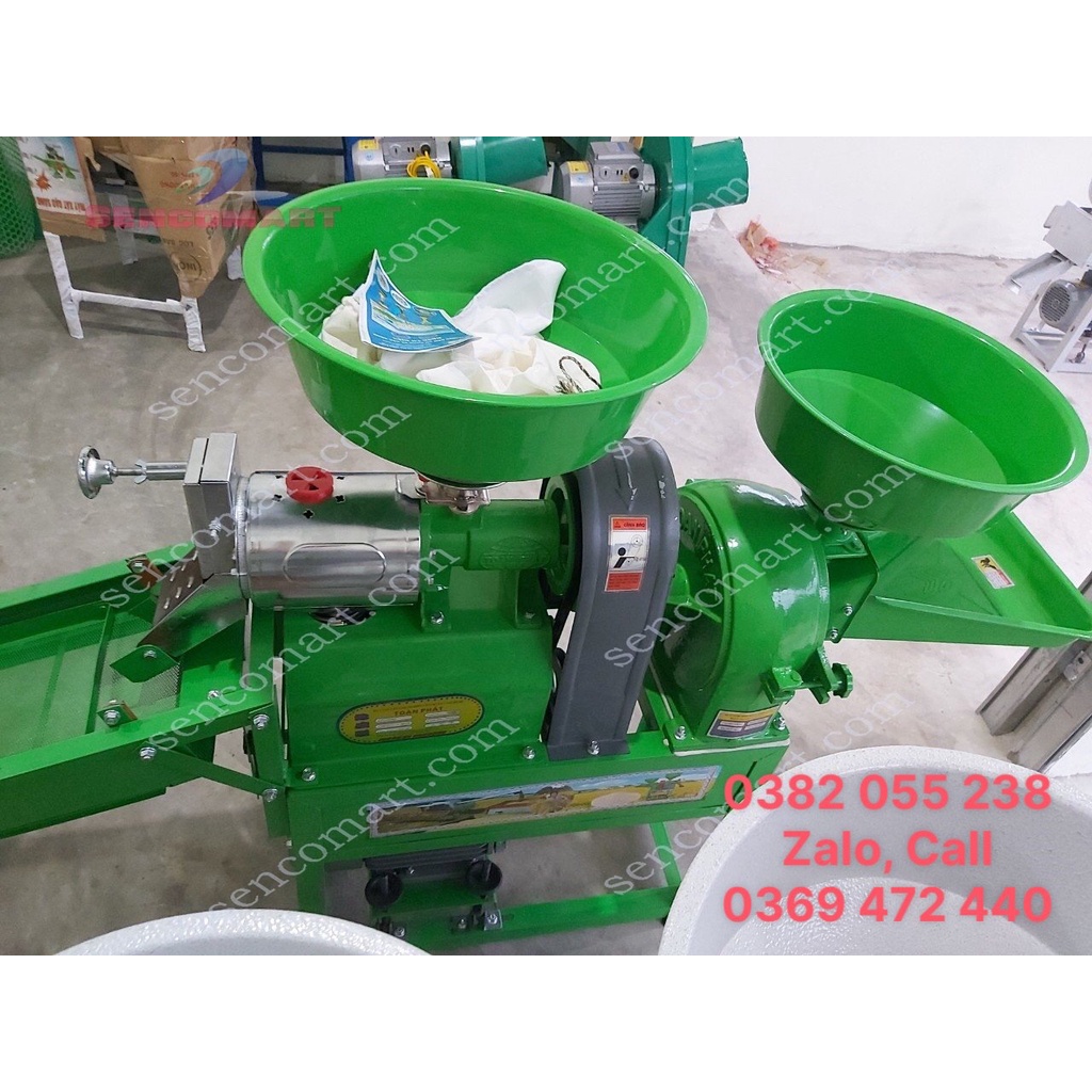 Máy xát gạo mini có lọc sạn - Máy xát gạo dùng cho gia đình TF555