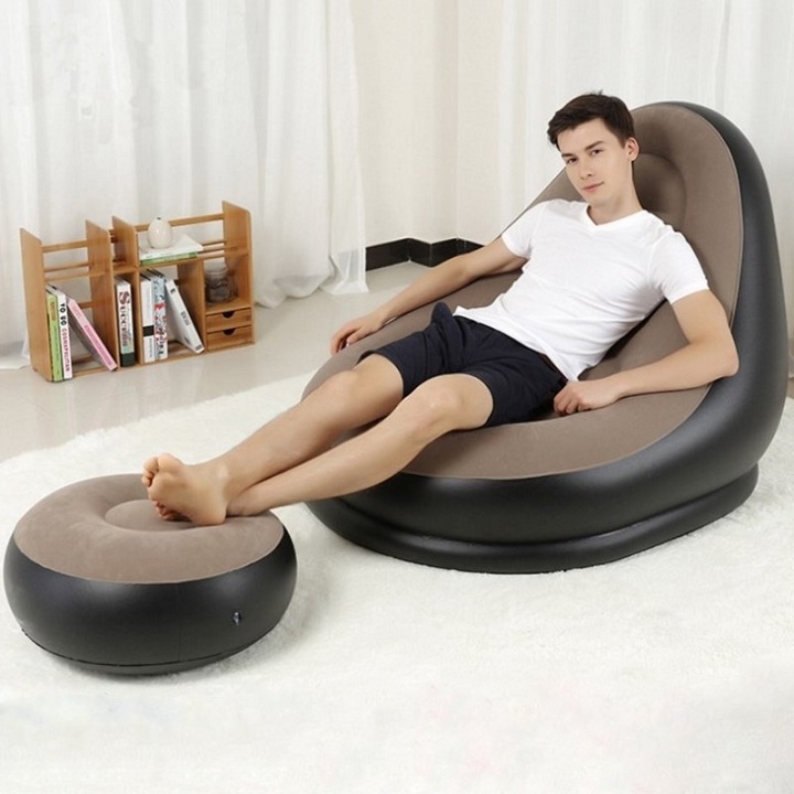Ghế hơi tựa lưng + Đôn ghế