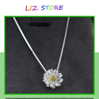 Dây Chuyền Hoa Cúc💖𝑭𝑹𝑬𝑬𝑺𝑯𝑰𝑷💖Dây Chuyền Cúc Họa Mi Bạc