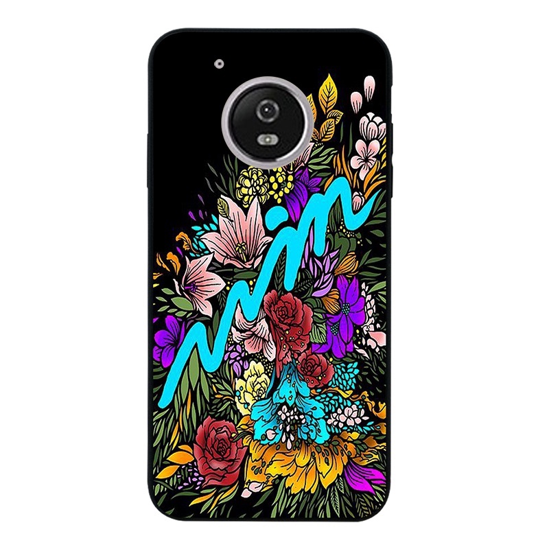 Ốp lưng hình hoa cho Motorola Moto C E4 G5 G5S X4 Plus