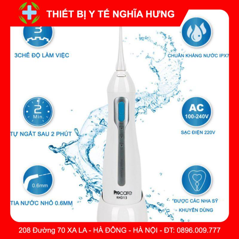 Máy tăm nước du lịch Procare KHD13 - Bảo hành 1 năm - 4 đầu tăm