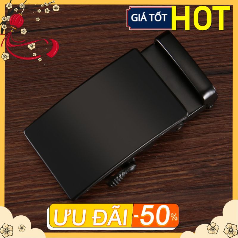 Mặt khóa thắt lưng đen trơn chính hãng D&D Fashion