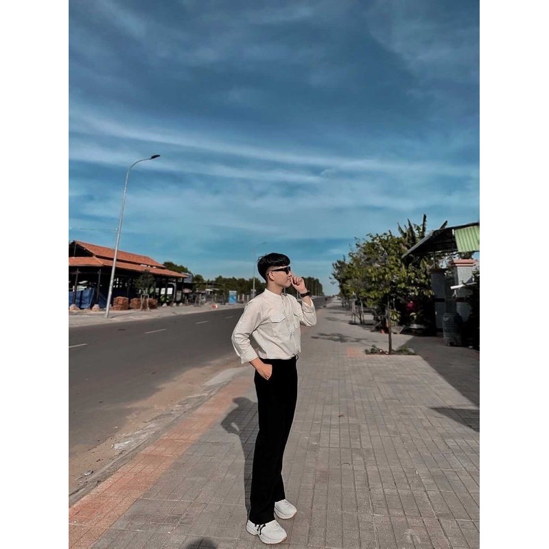 Quần Âu OAO ống rộng đen basic | BigBuy360 - bigbuy360.vn