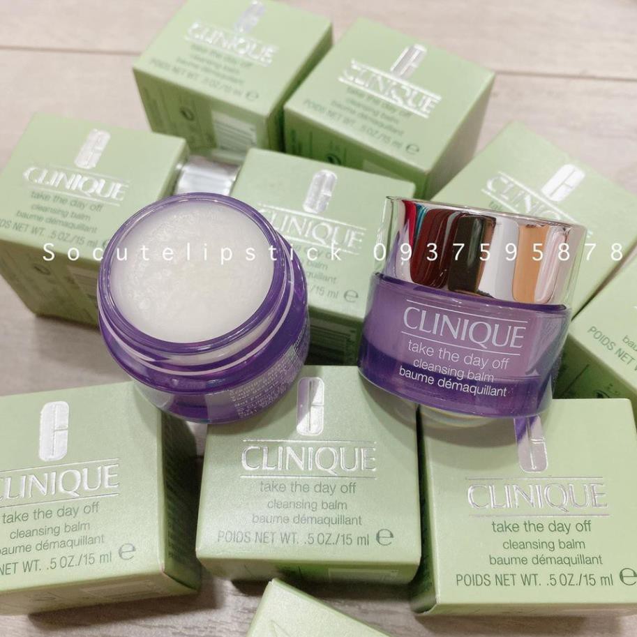 Sáp tẩy trang Cliinique Take The Day Off Cleansing Balm - Charcoal Fullsize Minisize