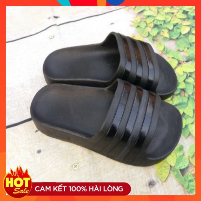Dép nam thời thượng black color kẻ đen,đúc nguyên khối chất nhẹ đi êm