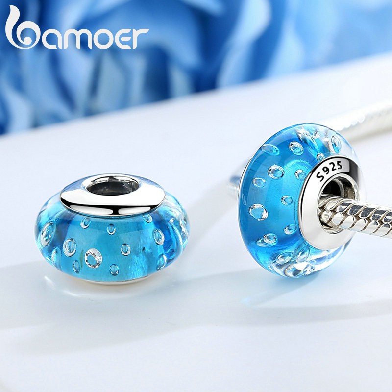 Hạt tròn Bamoer trang trí vòng đeo tay chất liệu mạ bạc 925 | BigBuy360 - bigbuy360.vn