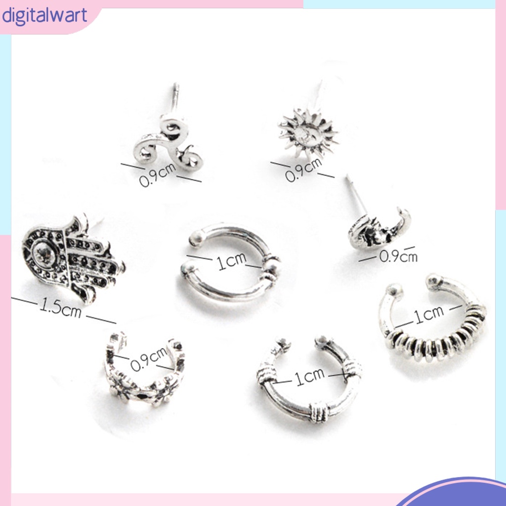 Set 8 Khuyên Tai Phong Cách Bohemian Cổ Điển Thanh Lịch Dành Cho Nữ