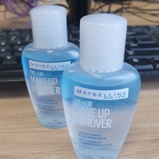 Nước tẩy trang mắt môi MAYBELLINE MAKE UP REMOVER EYE &amp; LIP 40ml - dung dịch tẩy trang chuyên dụng