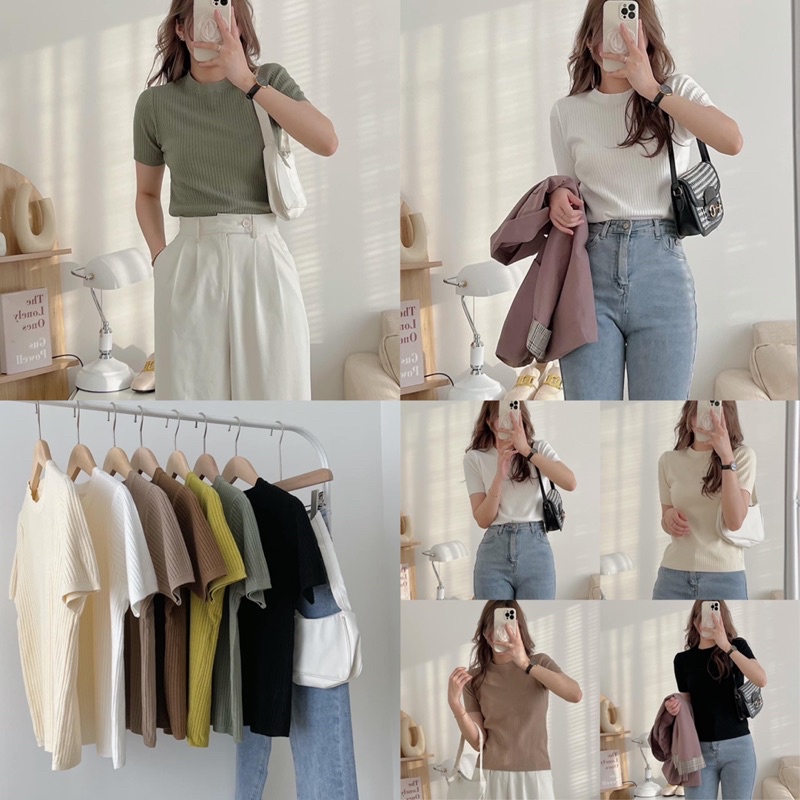 [Ảnh thật/Video]Áo len mongtogi đũi gân hàng Quảng Châu loại 1 Áo mongtogi dáng vừa đẹp nhẹ nhànv