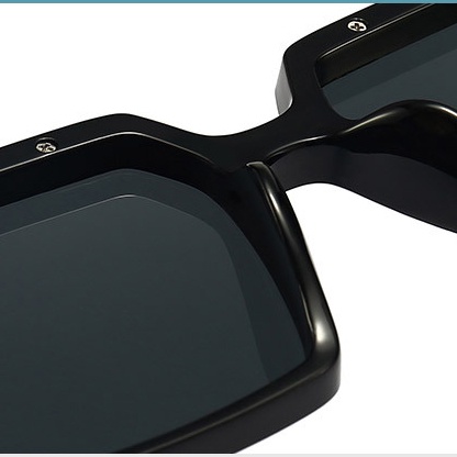 Kính mát nam nữ chống UV400 thiết kế mắt vuông dễ đeo màu sắc thời trang 3146