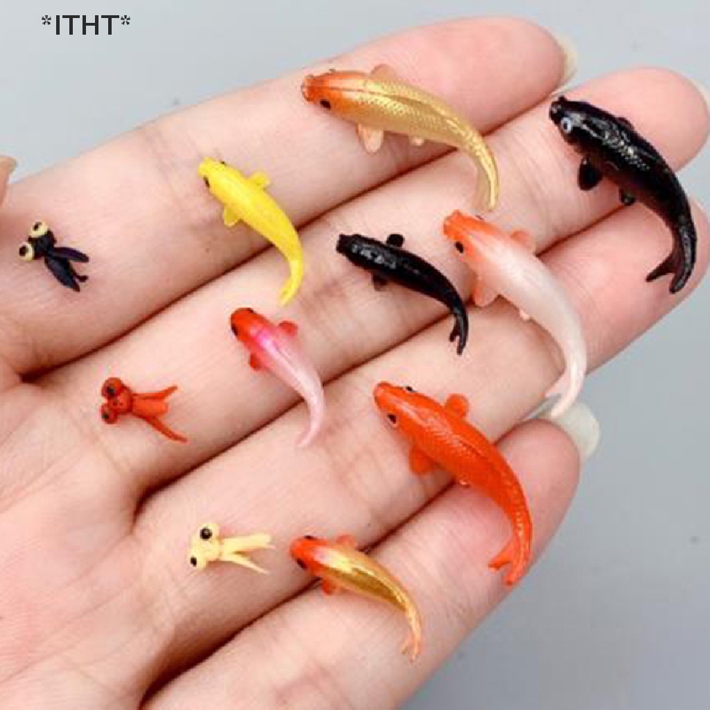 Set 5 mô hình cá chép mini trang trí nhà búp bê