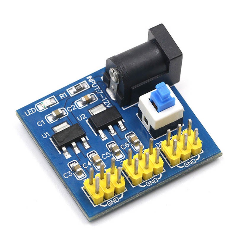Chuyển đổi điện áp đa đầu ra 3,3V 5V 12V DC-DC 12V sang 3,3V 5V Bước xuống mô-đun cung cấp điện