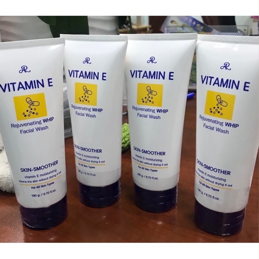 Sữa Rửa Mặt Vitamin E 190g - Thái Lan, Thành phần vitamin E cho da mềm mịn tự nhiên RM02