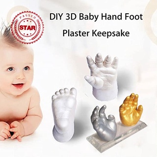 Bộ dụng cụ in dấu chân tay em bé 3D W8A3