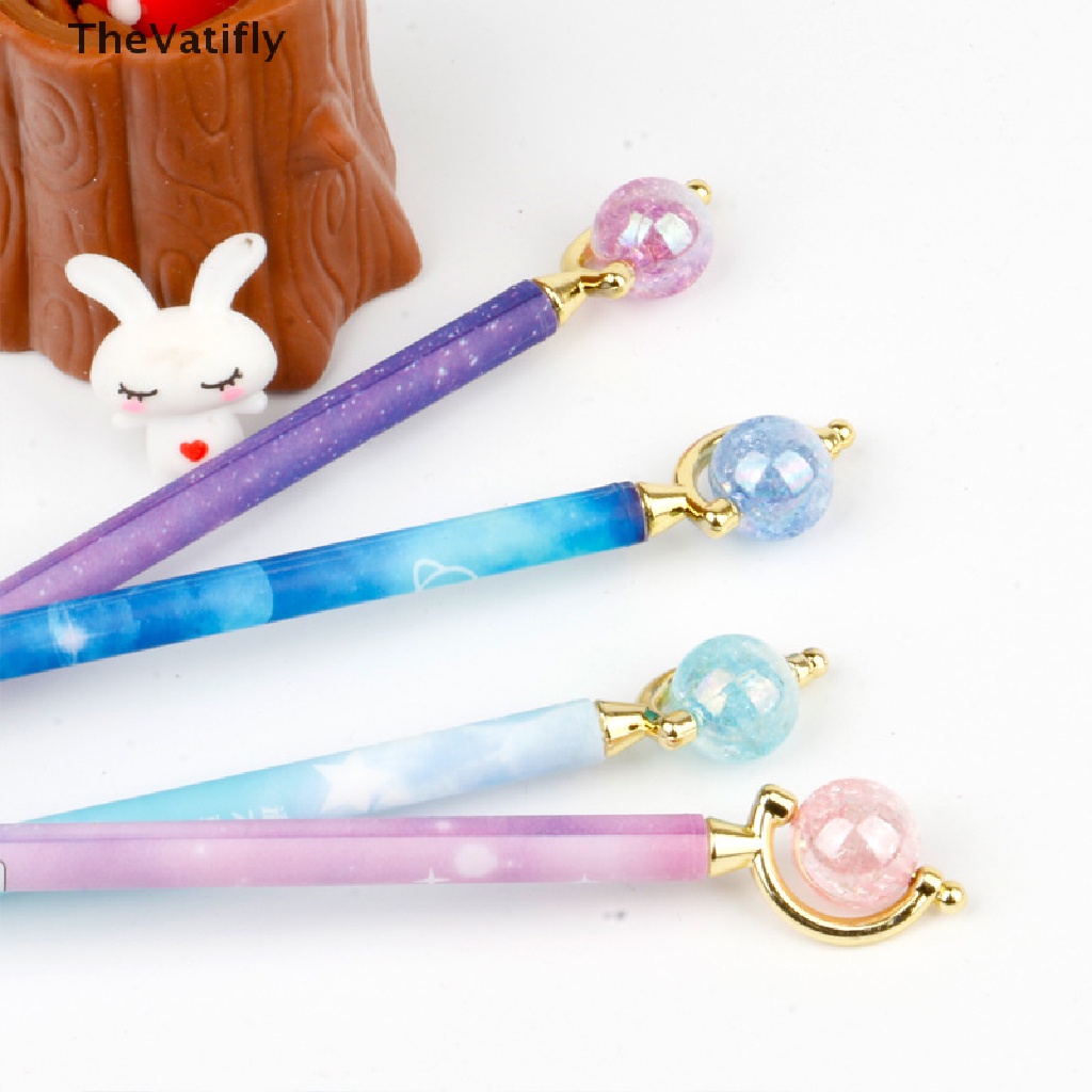 1 Bút Bi Hình Hành Tinh Màu Đen Ngòi 0.5mm