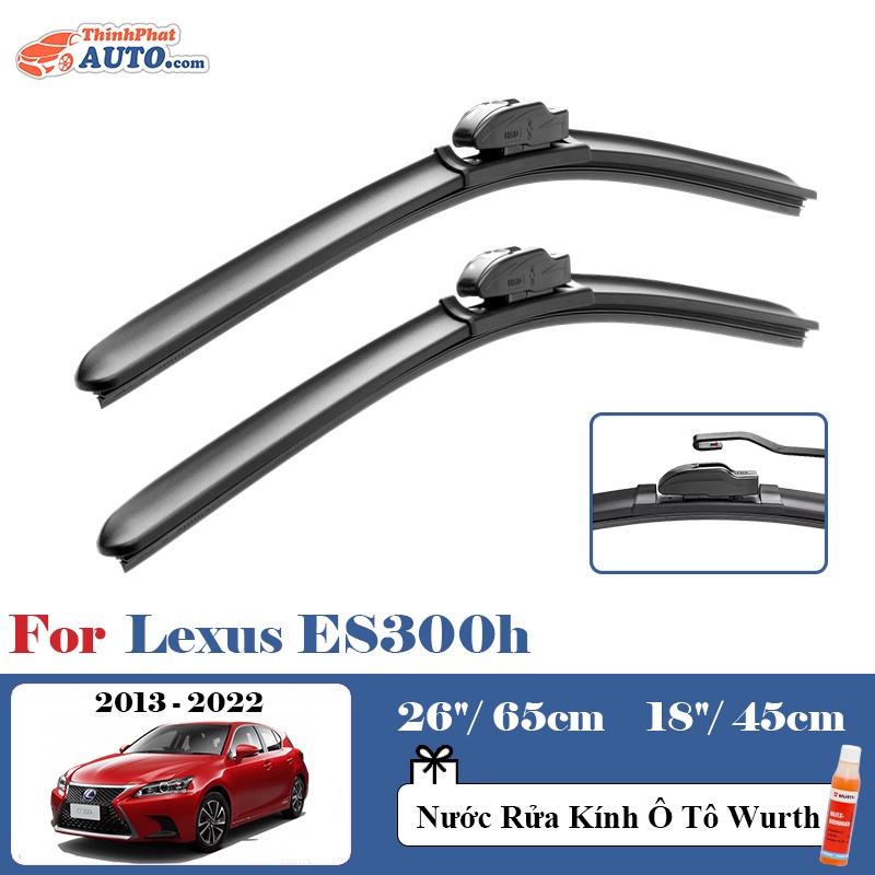 Gạt Mưa Xe Lexus ES300h (2013 đến 2025) Silicone Chính Hãng TP-Wiper