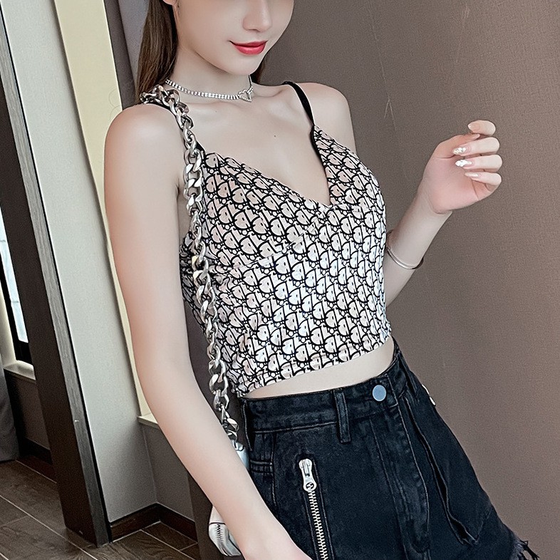 áo hai dây kiểu dáng gợi cảm áo 2 dây croptop nữ đi biển