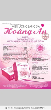 Viên uống sáng da Hoàng An