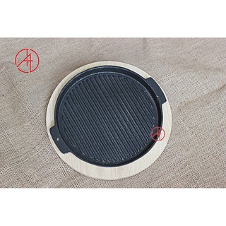 combo Đế và Chảo nướng bít tết, chảo bánh mì gang chống dính,chảo chống gỉ