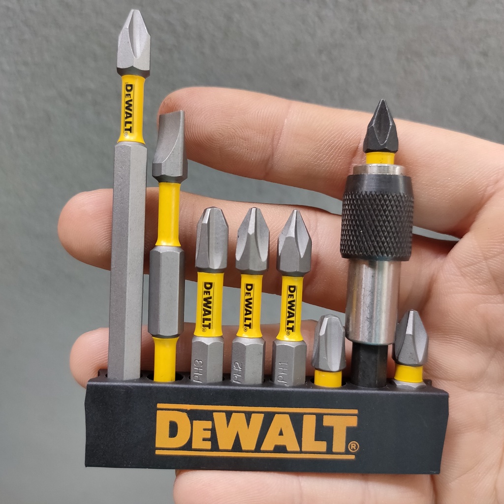 COMBO MŨI VÍT DEWALT XÁM VÀNG - ĐẦU NỐI VÍT - CHÍNH HÃNG