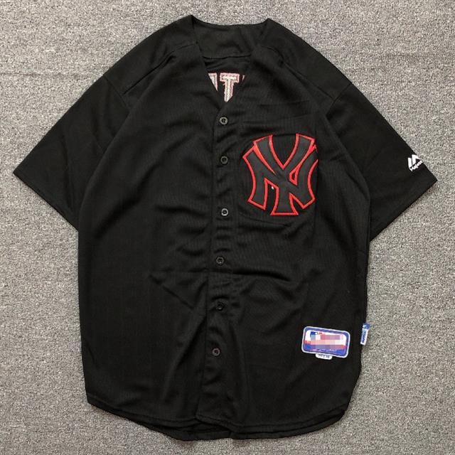 Mlb Áo Bóng Chày Tay Lửng Phong Cách hip hop Cá Tính Cho Nam Nữ