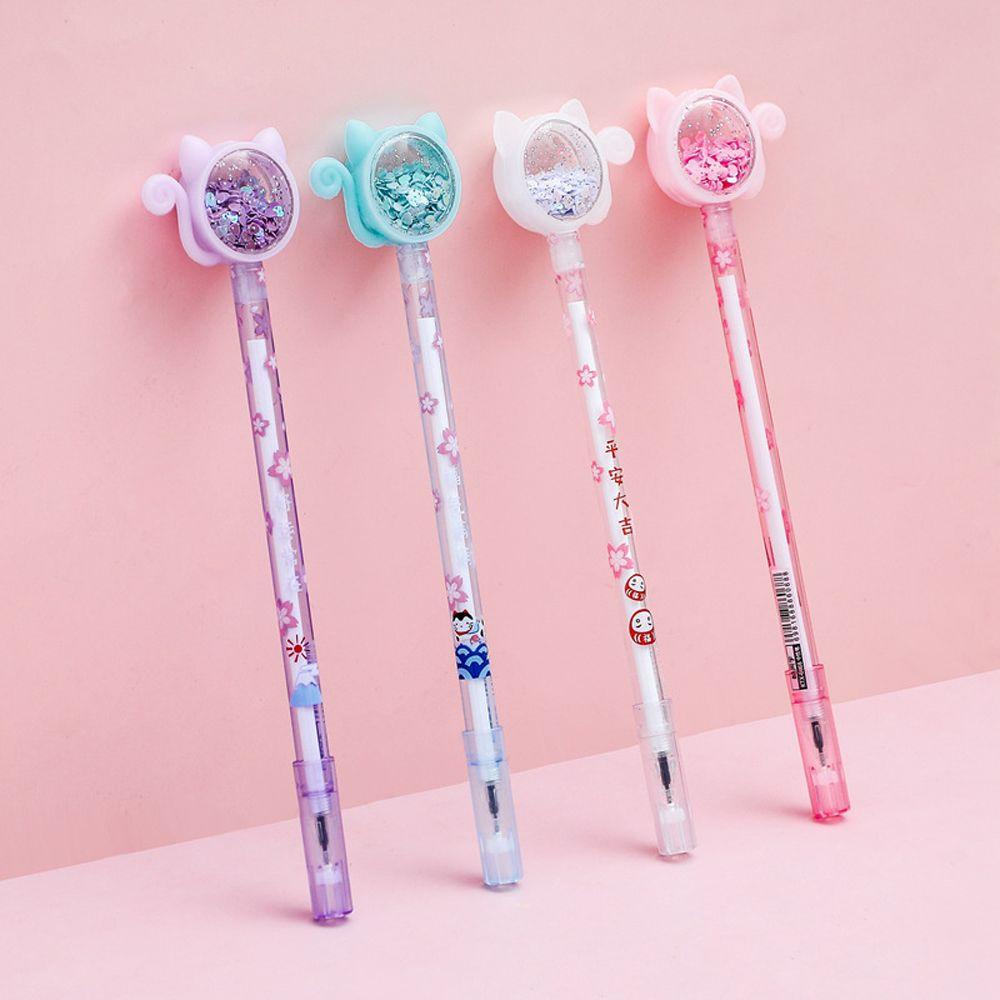 Bút Mực Nước Ngòi 0.5mm Hình Mèo Dễ Thương