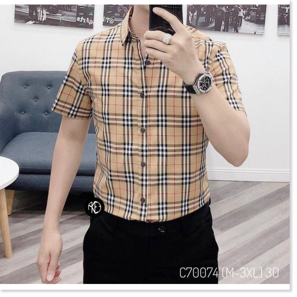 XẢ (Sỉ = Lẻ) SƠ MI KẺ NAM NGẮN TAY SIÊU ĐẸP * ↺ ¹ . 1 * ₆