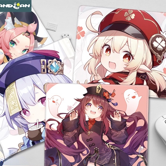 Klee Qiqi Small Mouse Pad Hutao Computer Paimon Loli Zombie Xiangling Anti-Slip Waterproof Personality Cushion Guoba Genshin Impact Yuanshen Gaming Office Keqing Cute Desk Pad Custom Student Diona Kätzlein Cat Sayu Cartoon Tartaglia Childe Anime