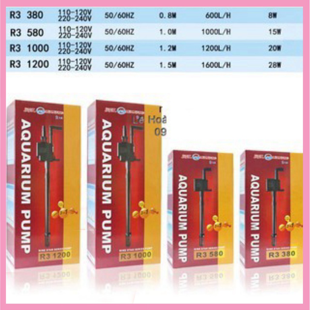 AQUARIUM PUMP R3 ( bơm chìm bể cá )