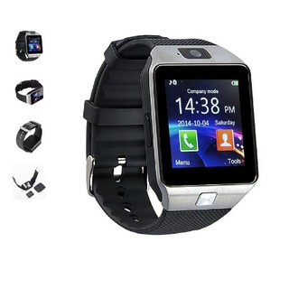 Đồng Hồ Thông Minh Smartwatch DZ09 - Màu Bạc Gắn Sim Nghe Gọi Độc Lập