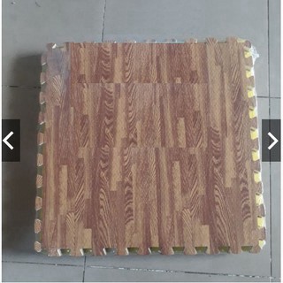 6 tấm thảm xốp ghép vân gỗ 60x60cm dày 1cm 16