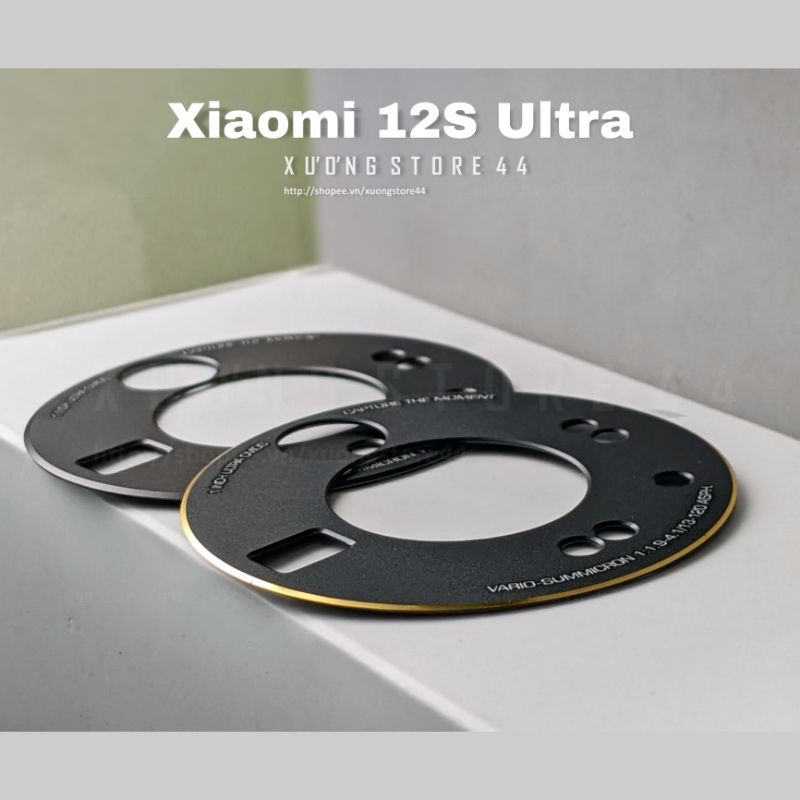 Miếng dán camera Xiaomi 12S Ultra bằng kim loại không ảnh hưởng chất lượng hình ảnh - Mi 12S Ultra