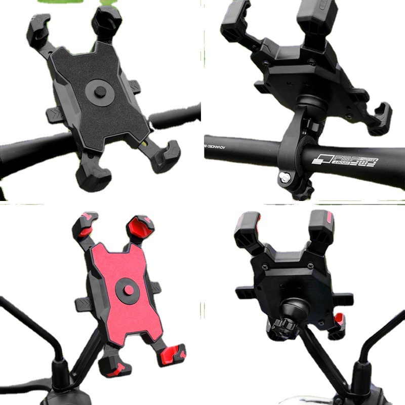 Giá đỡ điện thoại xe máy Xoay 360 ° Khóa một tay để mở khóa Phụ kiện xe máy Giá đỡ tay lái xe đạp Giá đỡ gắn GPS