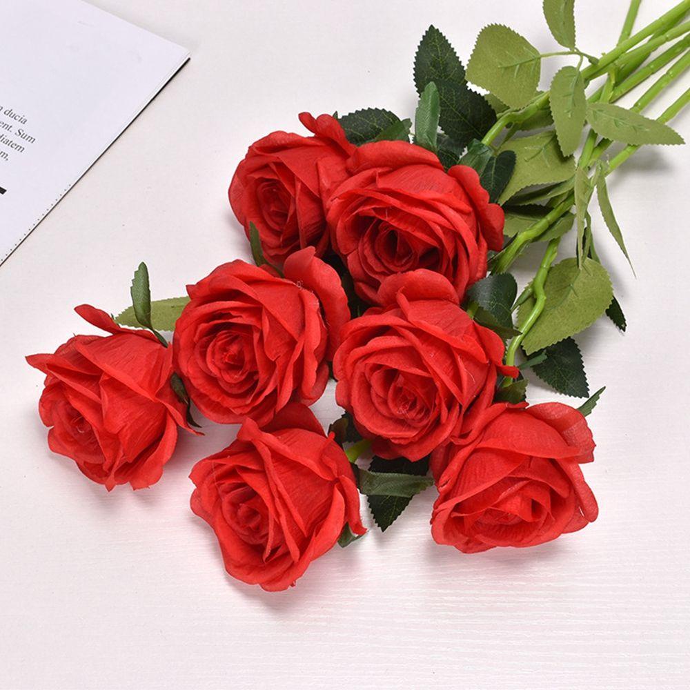 Bó Hoa Hồng Giả Bằng Lụa Dùng Trang Trí Tiệc Cưới