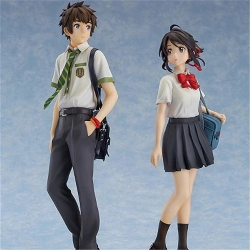 Set 2 Mô Hình Đồ Chơi Nhân Vật Trong Phim Hoạt Hình &quot;Your Name&quot; 22cm