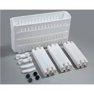Kệ để đồ 3 tầng có bánh xe (trắng)